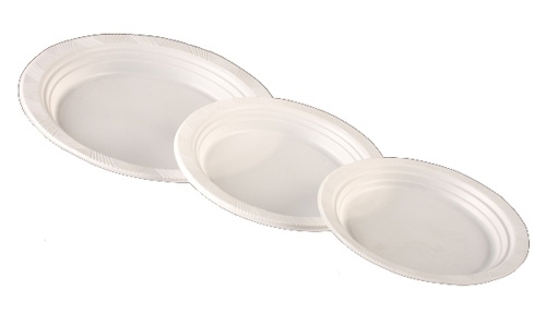 Plato de plástico grandes blanco de 25 cm – Comercial Payá
