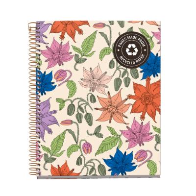 CUADERNO MR46809 NB4 A5 120 CLA ECO FLOWERS VINT.LILY2