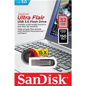 PEN DRIVER SANDISK CZ73032GG46 USB ULTRA FLAIR 32GB STICK 3.0 CANON 0,24€ INCLUIDO EN EL PRECIO