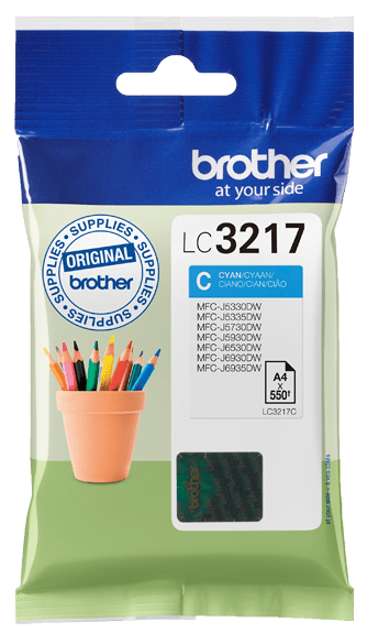 CARTUCHO BROTHER LC-3217C CIAN 