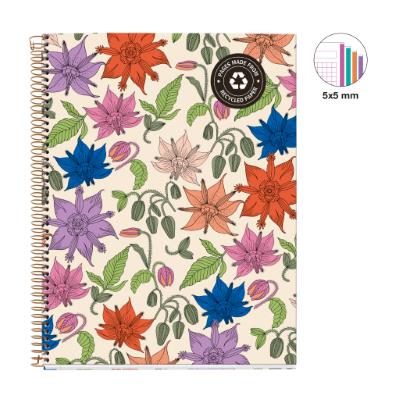 CUADERNO MR46808 NB4 A4 120 CLA ECO FLOWERS VINT.LILY2